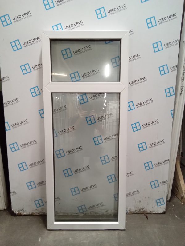 Used white Upvc window 555mm x 1350 W0052