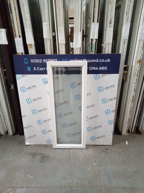 Used White Upvc Window 450mm x 1150mm W0288