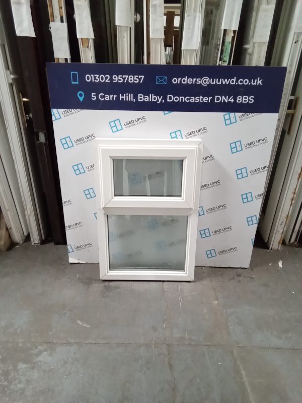 Used White Upvc Window 590mm x 870mm W0289