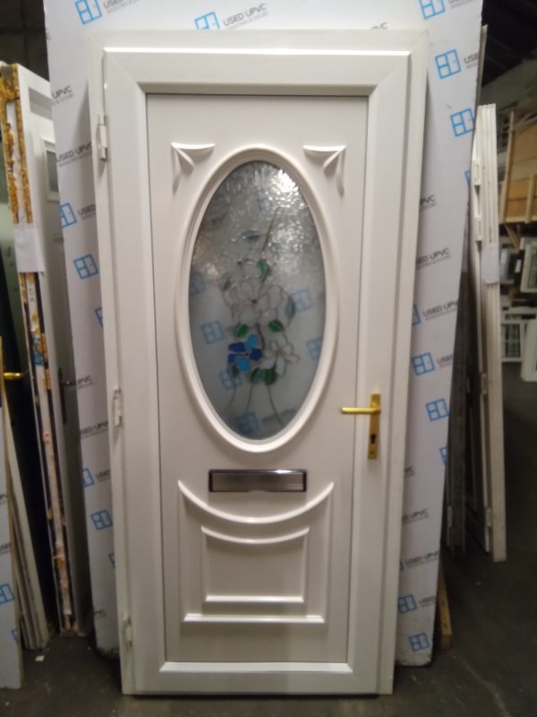 used white Upvc front door 920mm x 2050mm 0048 - Image 3