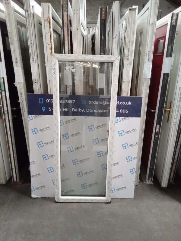 Brand New White Upvc Window (blown glass) 645mm x 1610mm W0186 - Image 2