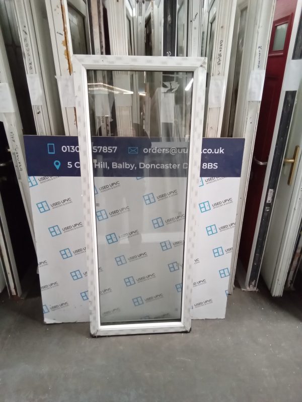 Brand New White Upvc Window (blown glass) 645mm x 1610mm W0186
