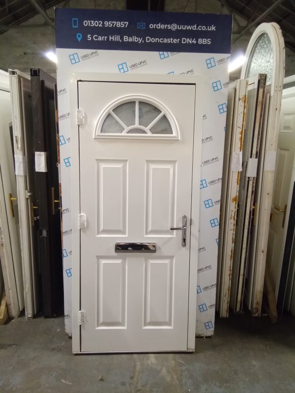 Used Blue Composite front door 925mm x 2040mm 0566 - Image 4