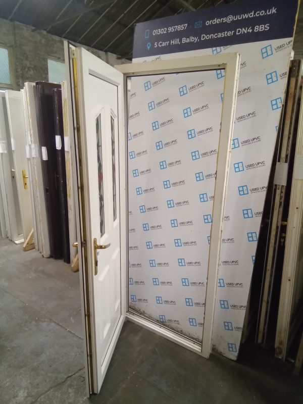 Used White Upvc Back Door 860mm x 2055mm 0871 - Image 4