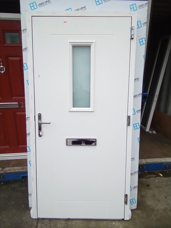New black on white composite front door 1015mm x 2060mm C2D034 - Image 3