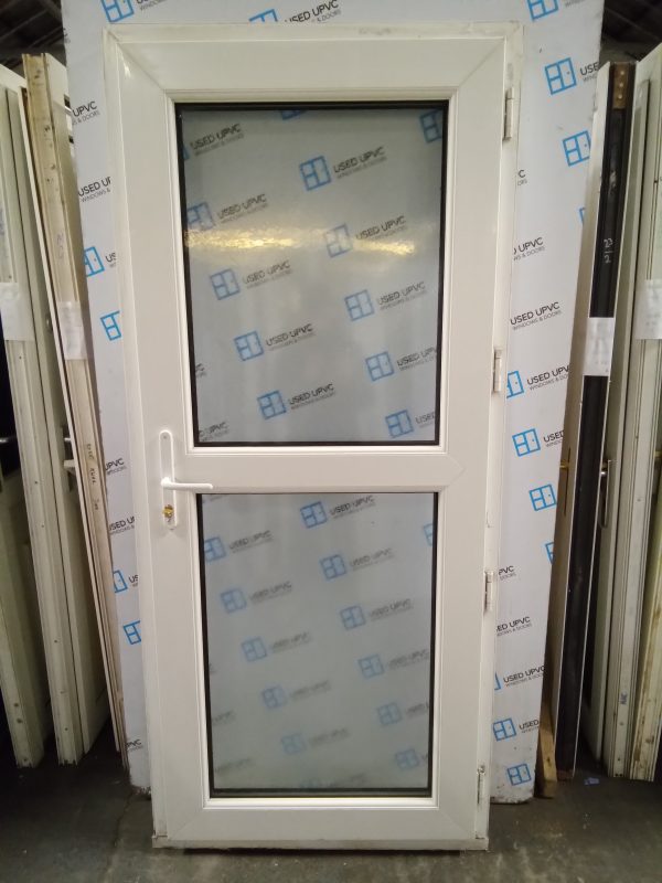 Used white Upvc Back Door 910mm x 2070mm 0114 - Image 3