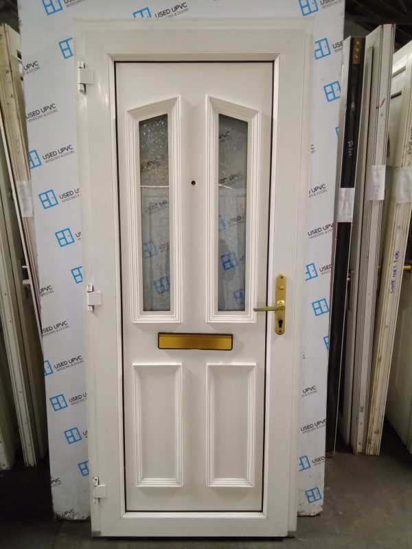 Used whote Upvc Front Door 875mm x 2060mm 0448 - Image 3