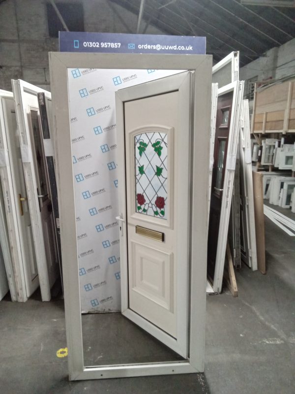 Used White Upvc Front Door 930mm x 2080mm 0291 - Image 2