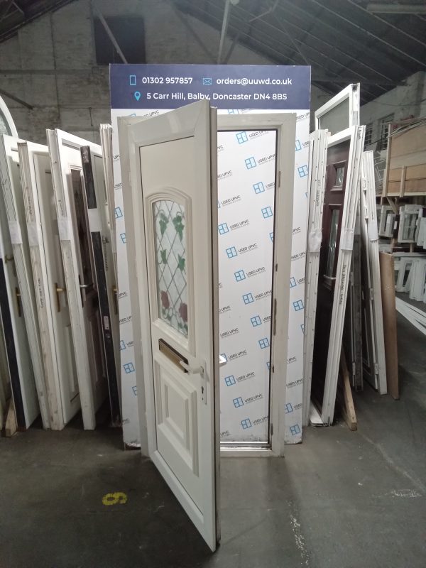 Used White Upvc Front Door 930mm x 2080mm 0291 - Image 4