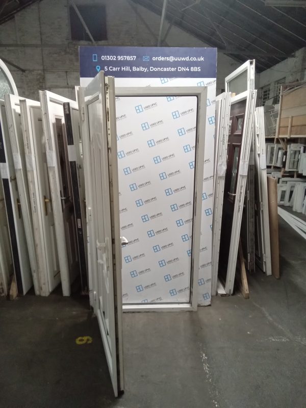 Used White Upvc Front Door 1015mm x 2060mm 0542 - Image 4