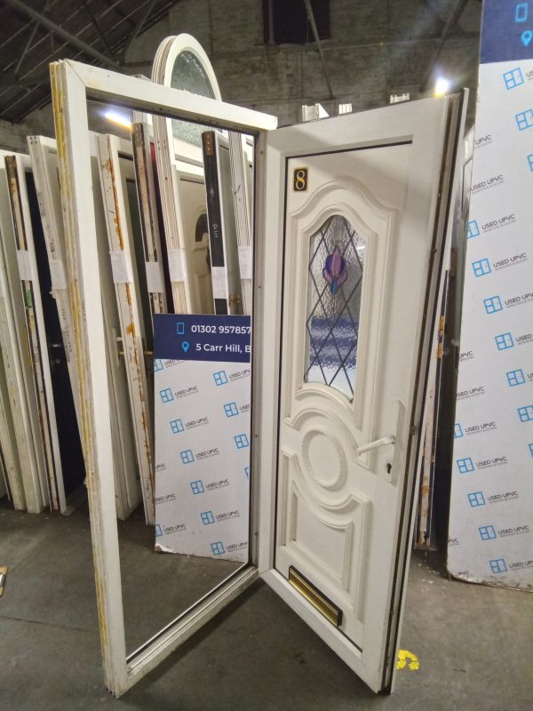 Used White Upvc Front Door 845mm x 2000mm 0297 - Image 3