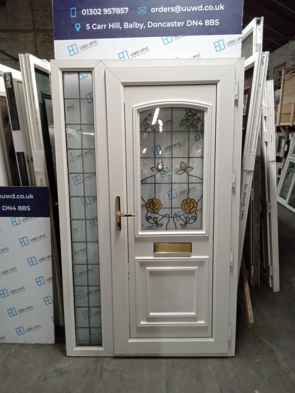 Used White Upvc Front Door And Side Panel 1250mm x 2040mm DS0041 - Image 3