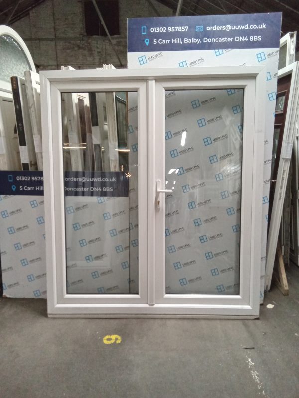 Used White Upvc french doors and frame 1785mm x 2050mm EA5 - Image 4