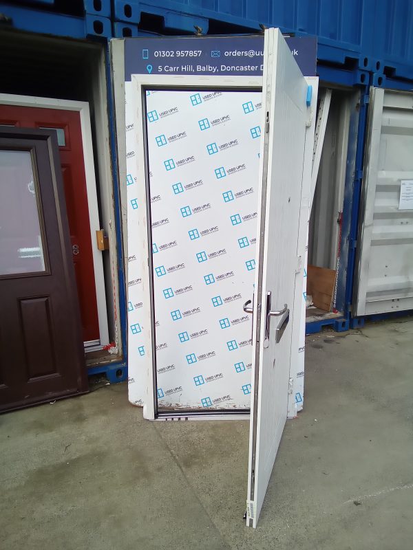 Brand new green on white composite door 980mm x 2060mm COMP11 - Image 3