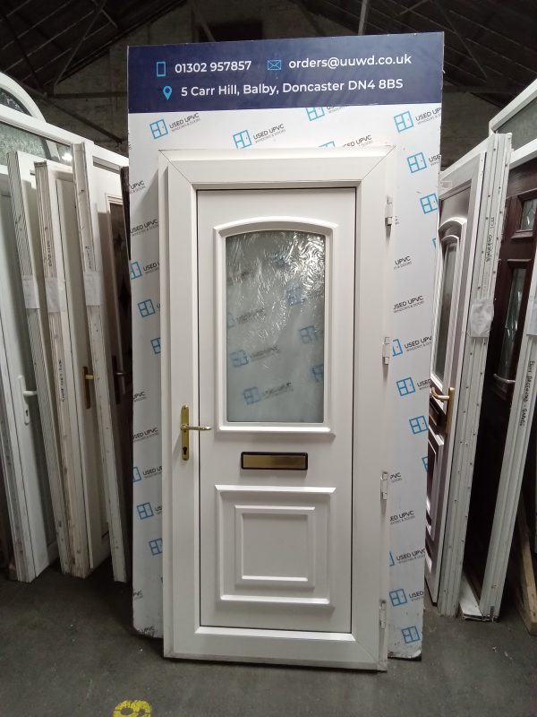 Used White Upvc Front Door 900mm x 2030mm 0538 - Image 6