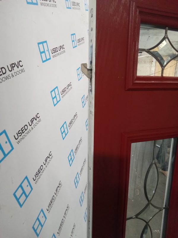 Used red Composite Front door 865mm x 2070mm 0264 - Image 4