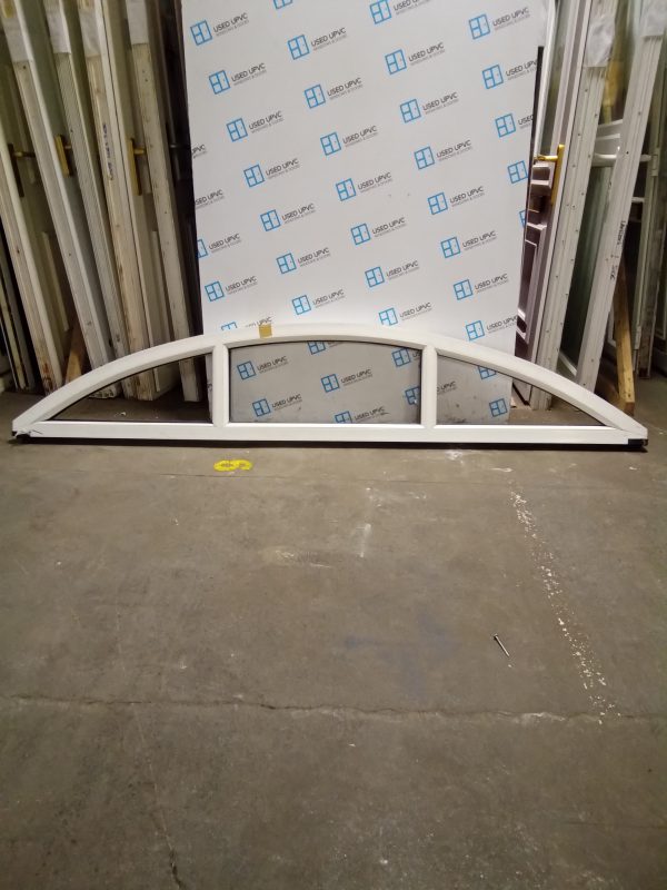 Brand new olive upvc arch window (unglazed) 2420mm x 455mm NW096 - Image 2