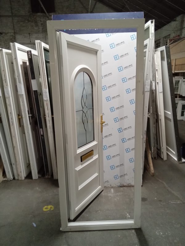 Used White Upvc Front Door 845mm x 2110mm 0194 - Image 5