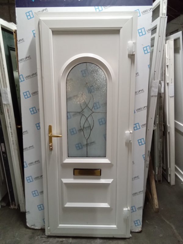 Used White Upvc Front Door 845mm x 2110mm 0194 - Image 2
