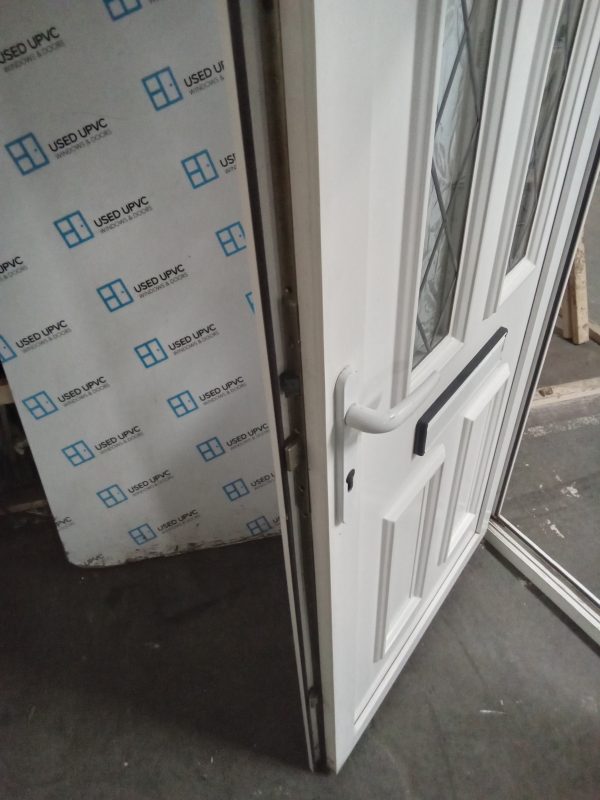 Used White Upvc Front Door 900mm x 2055mm 0480 - Image 3