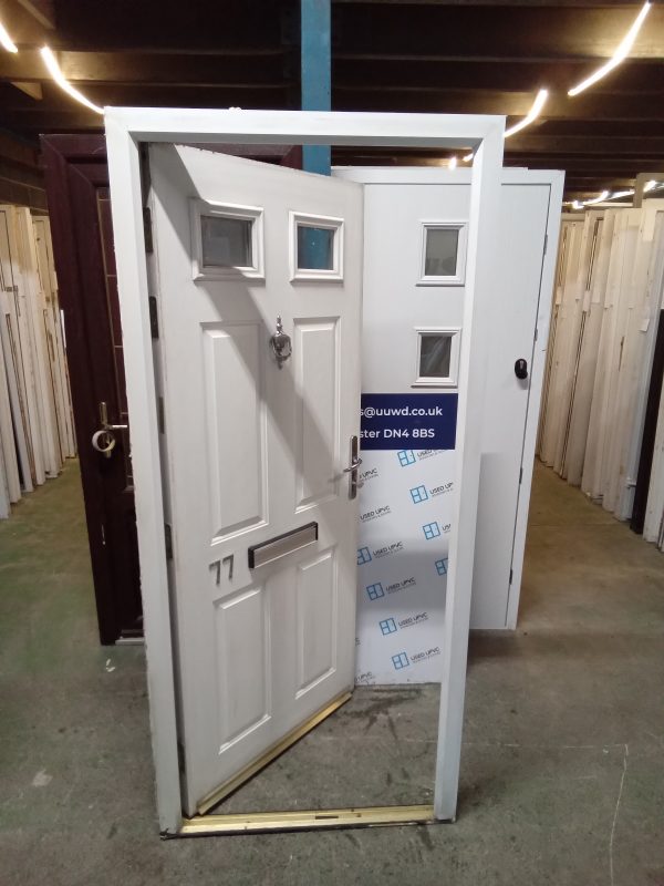 Used White Composite door 915mm x 2015mm C10D10 - Image 2