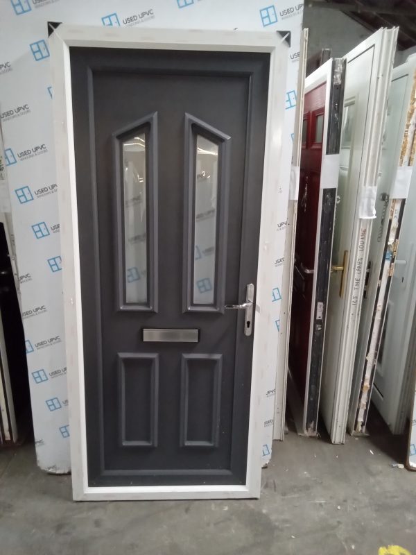 Brand New Anthracite Grey Upvc front Door 900mm x 2050mm C2D006