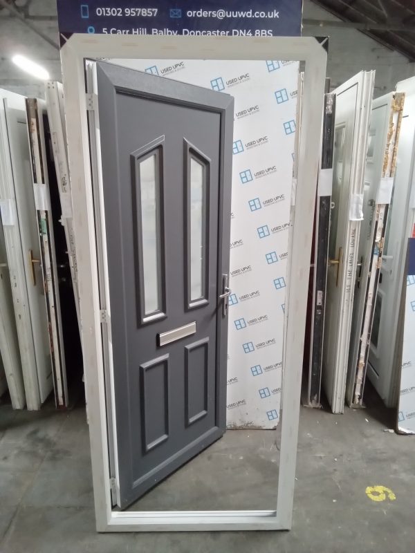 Brand New Anthracite Grey Upvc front Door 900mm x 2050mm C2D006 - Image 2