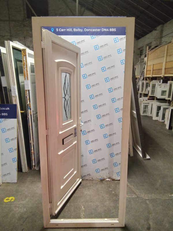 Used White Upvc Front Door 880mm x 2080mm 0442 - Image 5