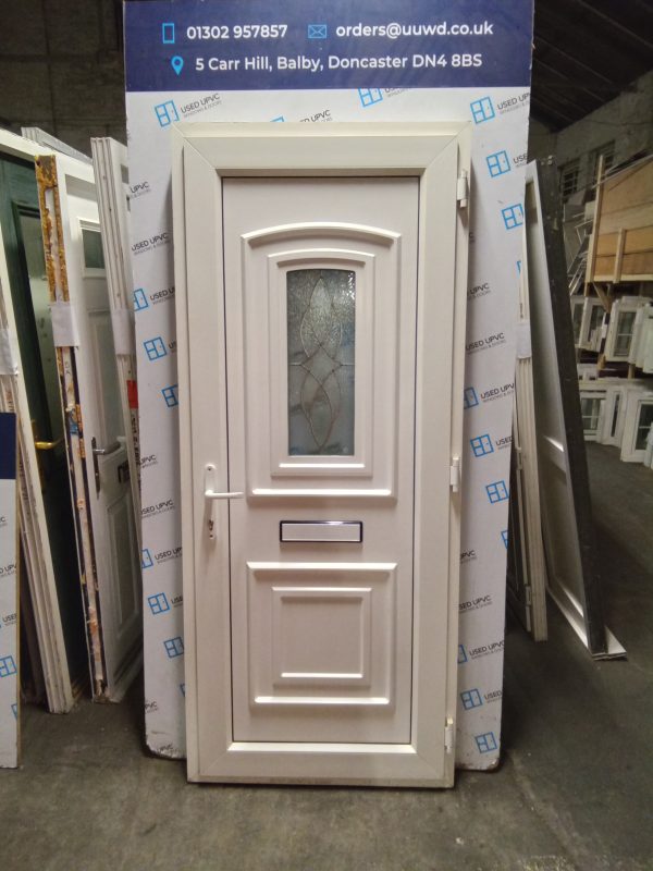 Used White Upvc Front Door 880mm x 2080mm 0442 - Image 2