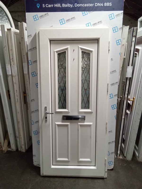 Used White Upvc Front Door 930mm x 2010mm 0420 - Image 2