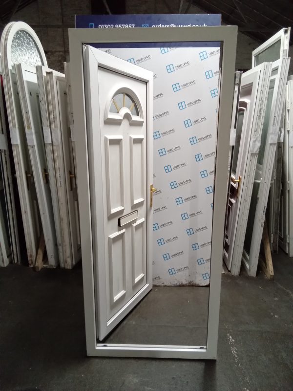 Used White Upvc Front Door 905mm x 2070mm 0157 - Image 6