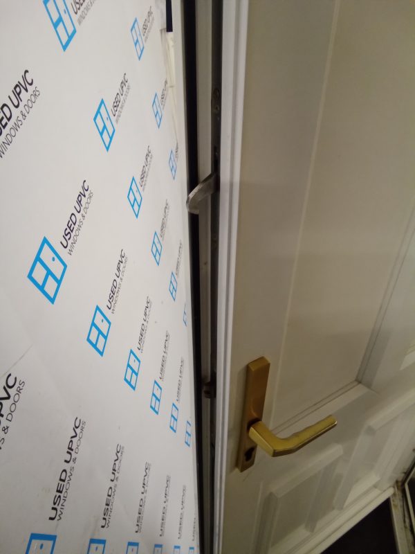 Used White Upvc Back Door 880mm x 2035mm 0354 - Image 4