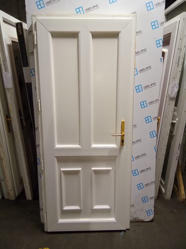 Used White Upvc Back Door 880mm x 2035mm 0354 - Image 2