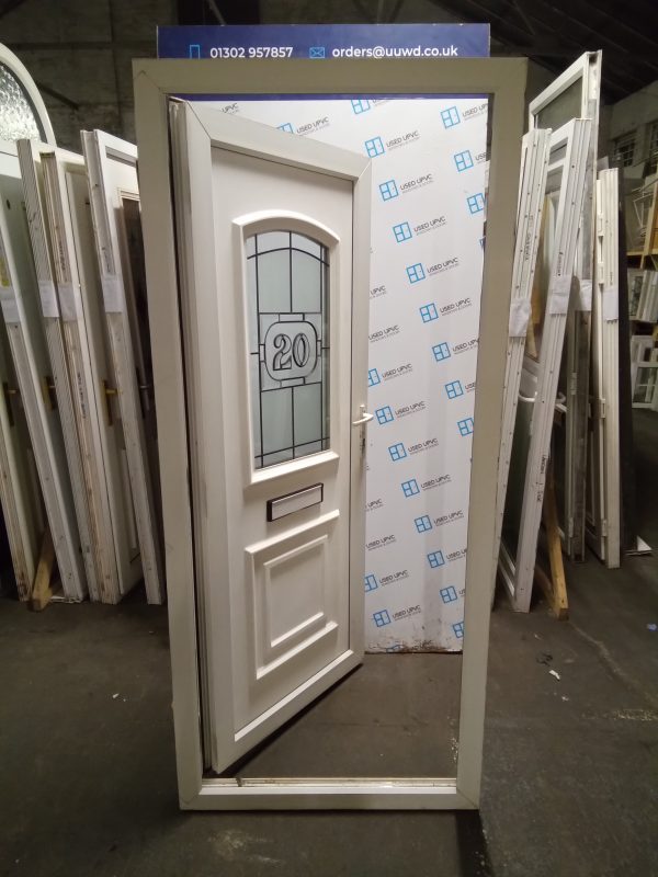 Used White Upvc Front Door 900mm x 2040mm 0247 - Image 5
