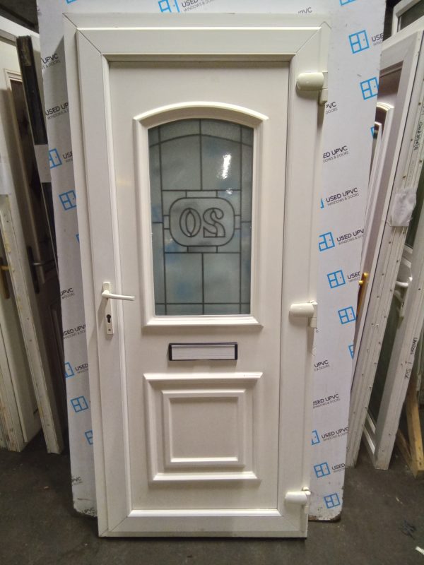 Used White Upvc Front Door 900mm x 2040mm 0247 - Image 2