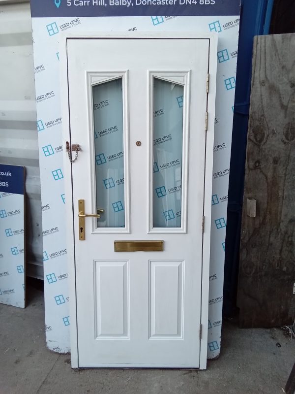 Used Blue Composite Front Door 890mm x 2090mm C8D46 - Image 2