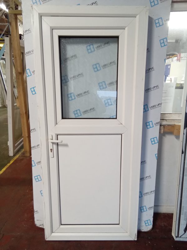 Used White Upvc stable door 890mm x 2055mm C8D57