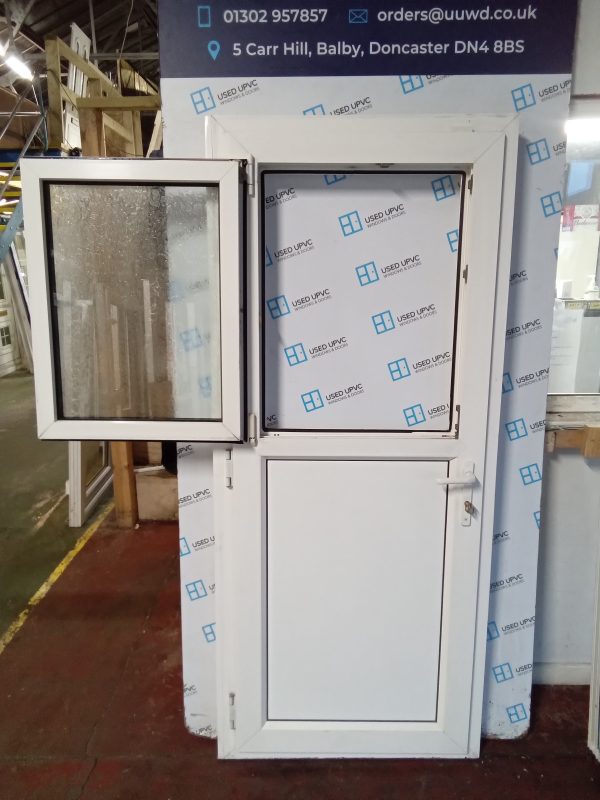 Used White Upvc stable door 890mm x 2055mm C8D57 - Image 6