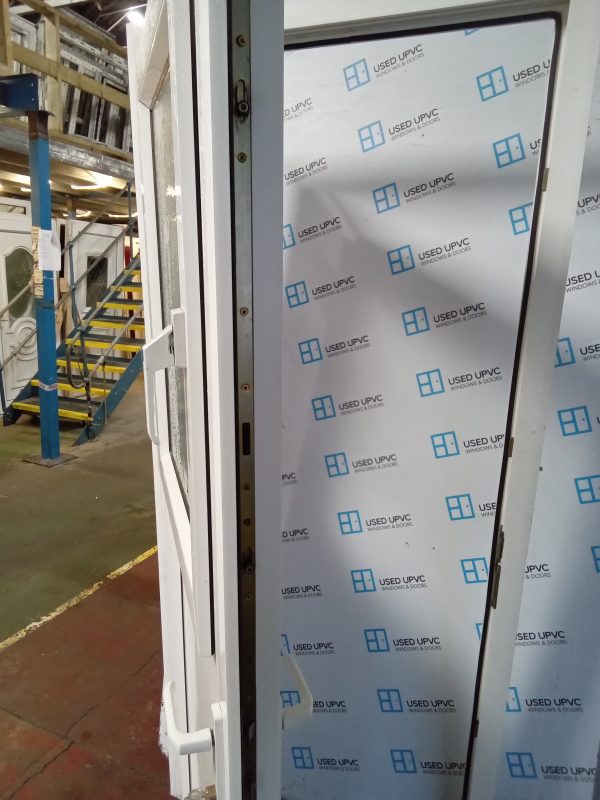 Used White Upvc stable door 890mm x 2055mm C8D57 - Image 7