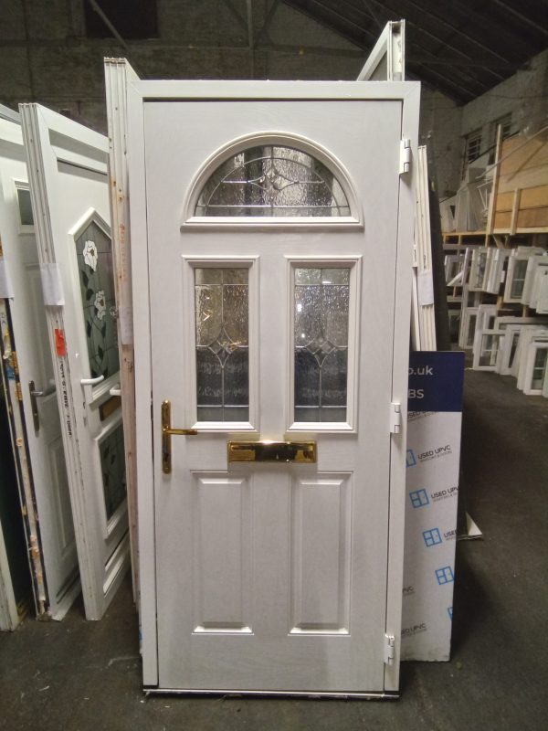 Used Dark Green Composite Front Door 920mm x 2090mm 0331 - Image 5