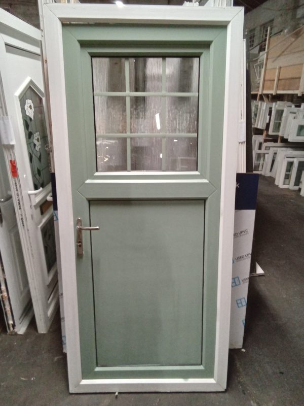 Used Chartwell Green Upvc stable door 920mm x 2050mm C3D19