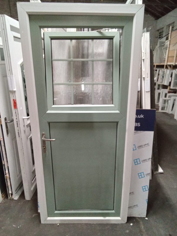 Used Chartwell Green Upvc stable door 920mm x 2050mm C3D19 - Image 5