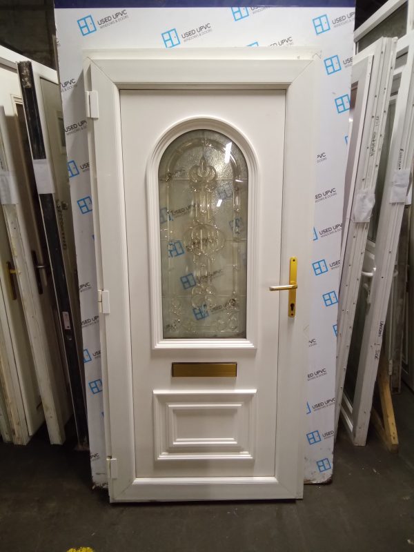 Used White Upvc Front Door 930mm x 2020mm 0713 - Image 2