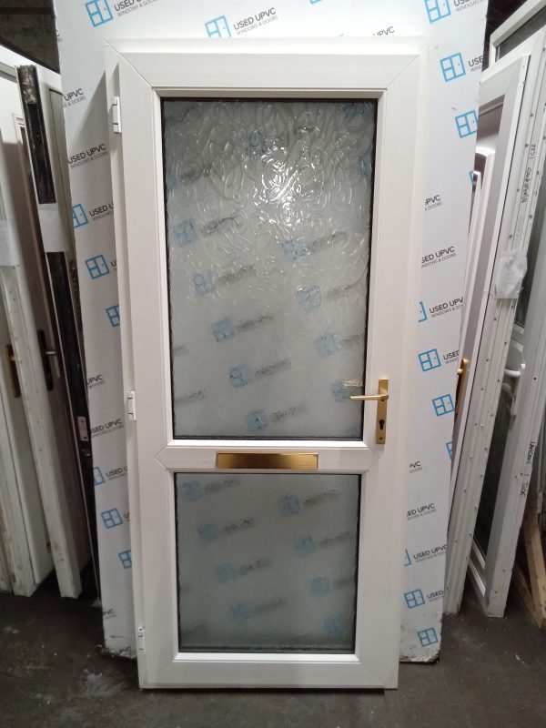 Used White Upvc Front Door 890mm x 2040mm 0695 - Image 2