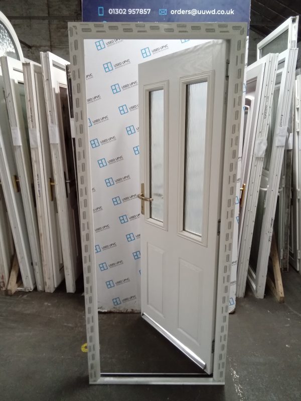 Brand new White Composite back Door 830mm x 2020mm C2004 - Image 6