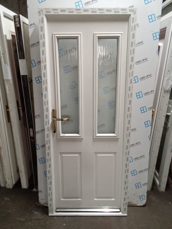 Brand new White Composite back Door 830mm x 2020mm C2004