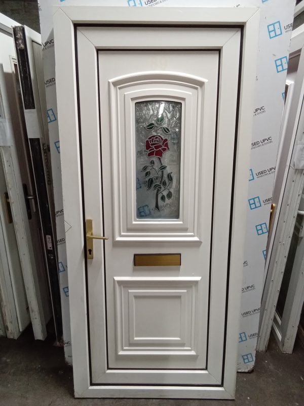 Used White Upvc Front Door 935mm x 2050mm 0280