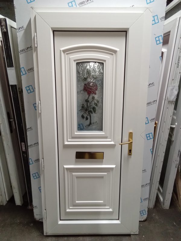 Used White Upvc Front Door 935mm x 2050mm 0280 - Image 2