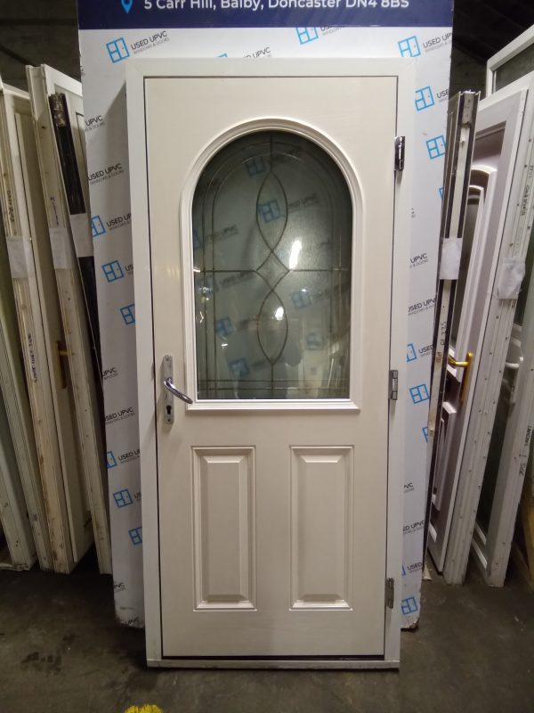 Used Black Composite Back Door 920mm x 2085mm 0303 - Image 2