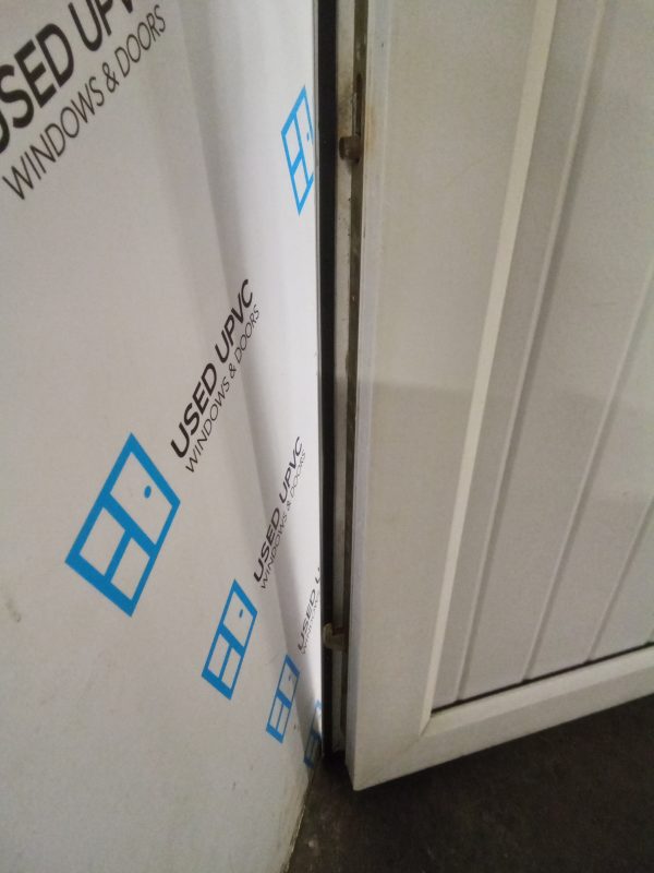Used White Upvc Back Door 850mm x 2090mm width can be reduced to 835mm 0210 - Image 3